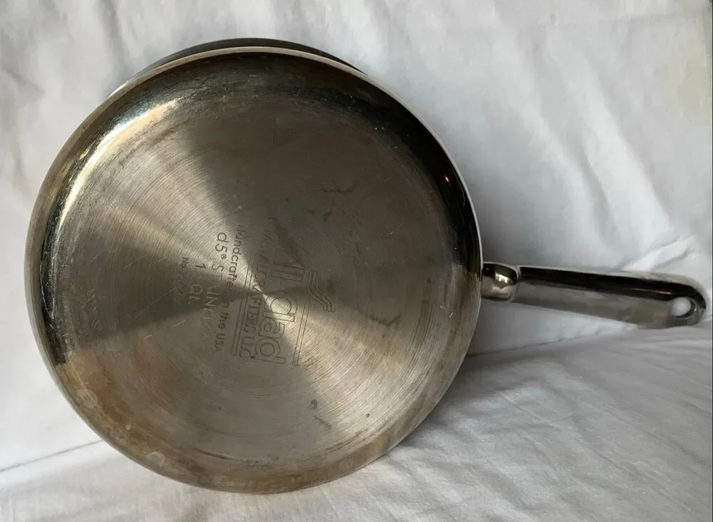 6 piece All-Clad Stainless Steel Pot Pan with Lids SET